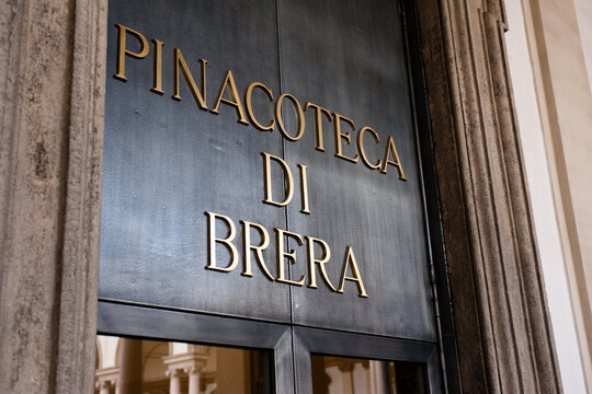 Pinacoteca Di Brera In Milan, Italy