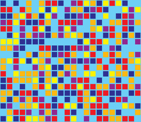 Color mosaic. Colorful background. Abstract seamless pattern. Vector illustration.