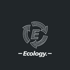 sign ecology icon logo vector