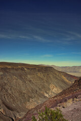 awesome view to the famous death valley in california