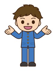 紹介 男子学生 学生服