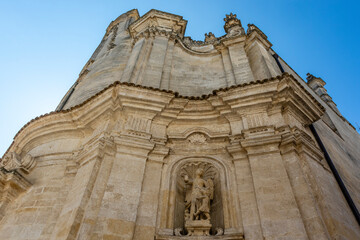 Facade of the church of Purgatorio in Matera, Basilicata, Italy - Euope