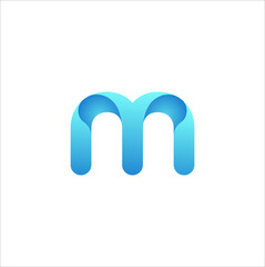 letter m modern logo design vector concept