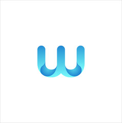 letter w modern logo design vector concept