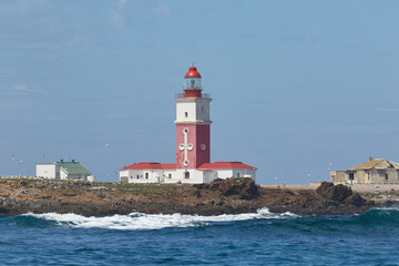 Lighthouse of Bird Island, Algoa Bay