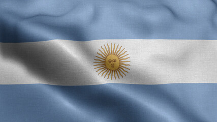 Argentina waving flag texture realistic
