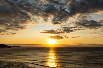 Obraz premium (千葉県-風景)房総から望む太平洋サンライズ２