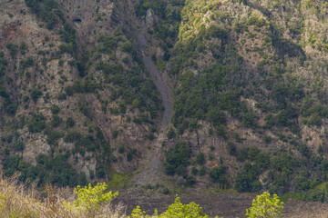 Mount Soma which is part of Mount Vesuvius, Naples Italy