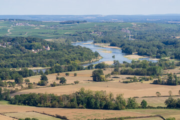 Obraz premium Panoramic from the village of Sancerre, in the Loire Valley, France