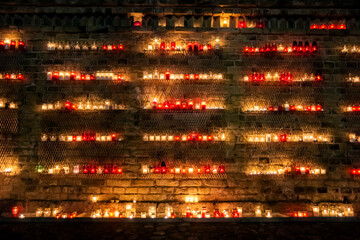 Candles on the wall