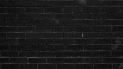 black brick wall may used as background
