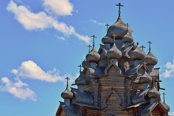old wooden Orthodox church