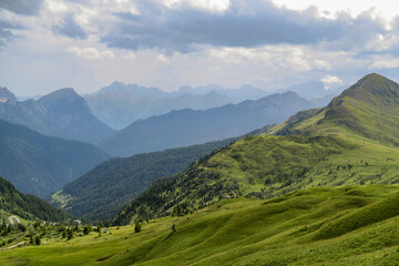 Fototapeta na wymiar Beautiful views in the rocky Dolomites