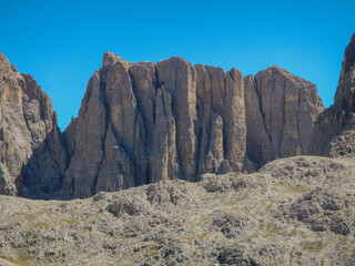 Beautiful views in the rocky Dolomites