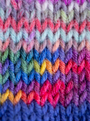 Fototapeta na wymiar rainbow wool knitting background 