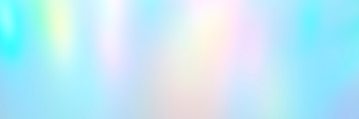 Blurred pastel multicolored background from lights. Iridescent holographic abstract aurora light neon colors backdrop. banner - obrazy, fototapety, plakaty