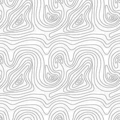 Abstract seamless pattern with curved lines. Vector illustration.