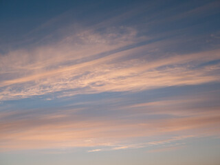 Naklejka na ściany i meble Blue sky, sunrise, sunset, clouds abstract texture background