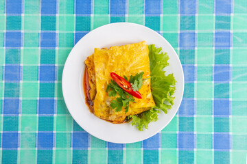 Stuffed Omelette with Minced Pork
