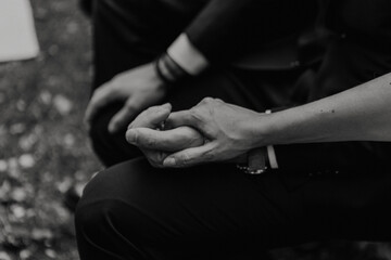 foto de blanco y negro - coraje apoyo