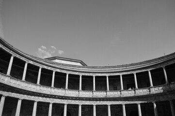 Palace of Charles V inside the Alhambra in Granada, Spain