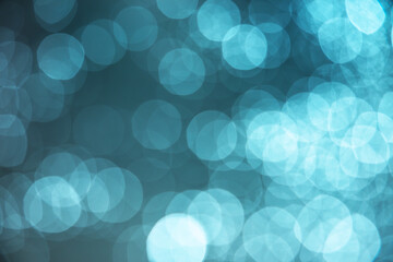 Abstract blue bokeh light background ,out of focus