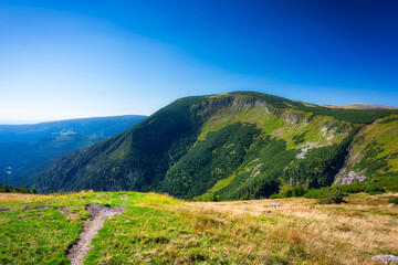 Fototapeta premium Beutiful landscape of the Karkonosze Mountains, Poland