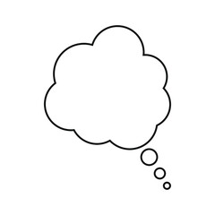 Cloud, comics The icon text. Conversation window