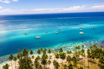 Drohnenaufnahmen von Moorea Französisch-Polynesien
