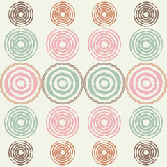 Mosaic with geometric shapes. Seamless pattern. Textile. Ethnic boho ornament. Vector illustration for web design or print.