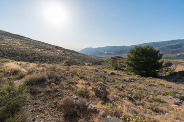 Mountainous landscape in southern Spain