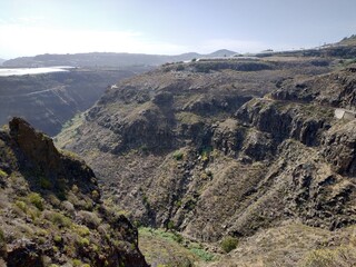 View on the Caves of Valeron on Las Palmas Island, Spain