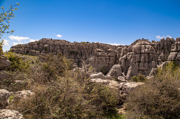 El Torcal de Antequera, M&aacute;laga, Andaluc&iacute;a. Espa&ntilde;a