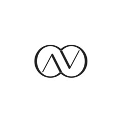 V v logo design.