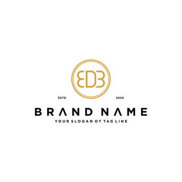 letter EDB logo design concept vector