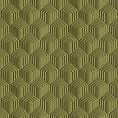 Line seamless pattern in art deco style. Geometric art deco background