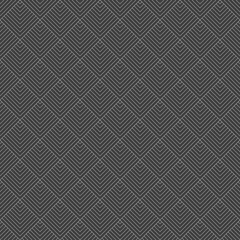 Seamless pattern with geometric shapes in art Nouveau style