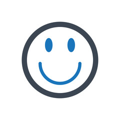 Happy emoji icon ( vector illustration )