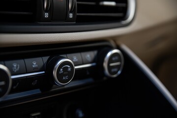 Car air conditioner and ventilation control panel