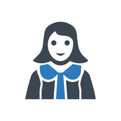 Girl icon ( vector illustration )