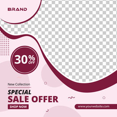 Special sale offer social media banner template Premium template