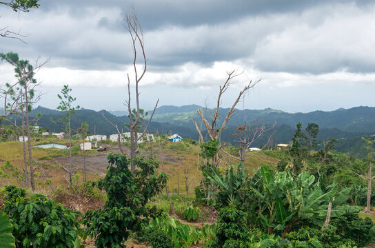 overlooking small village near cerro punta