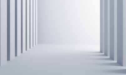 interior architecture column minimalistic 3D