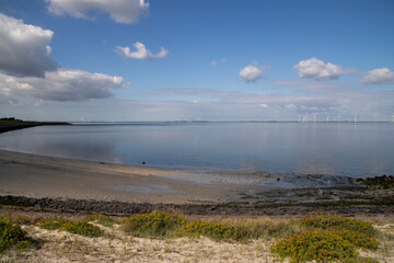 windmills at the sea
