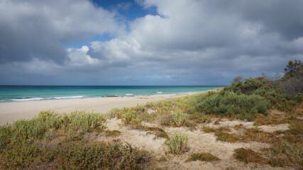 Beautiful heaven beach with clear blue water in Eagle Bay, Western Australia