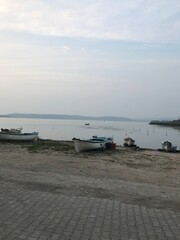 Obraz premium boats on the beach
