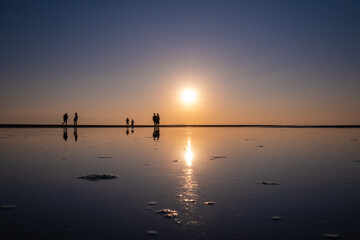【香川県 三豊市】父母ヶ浜の夕暮れ　リフレクション

