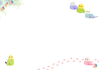 小鳥さんのフレーム01