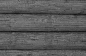Fototapeta premium gray wall background from new logs