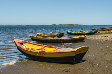 boats on the beach